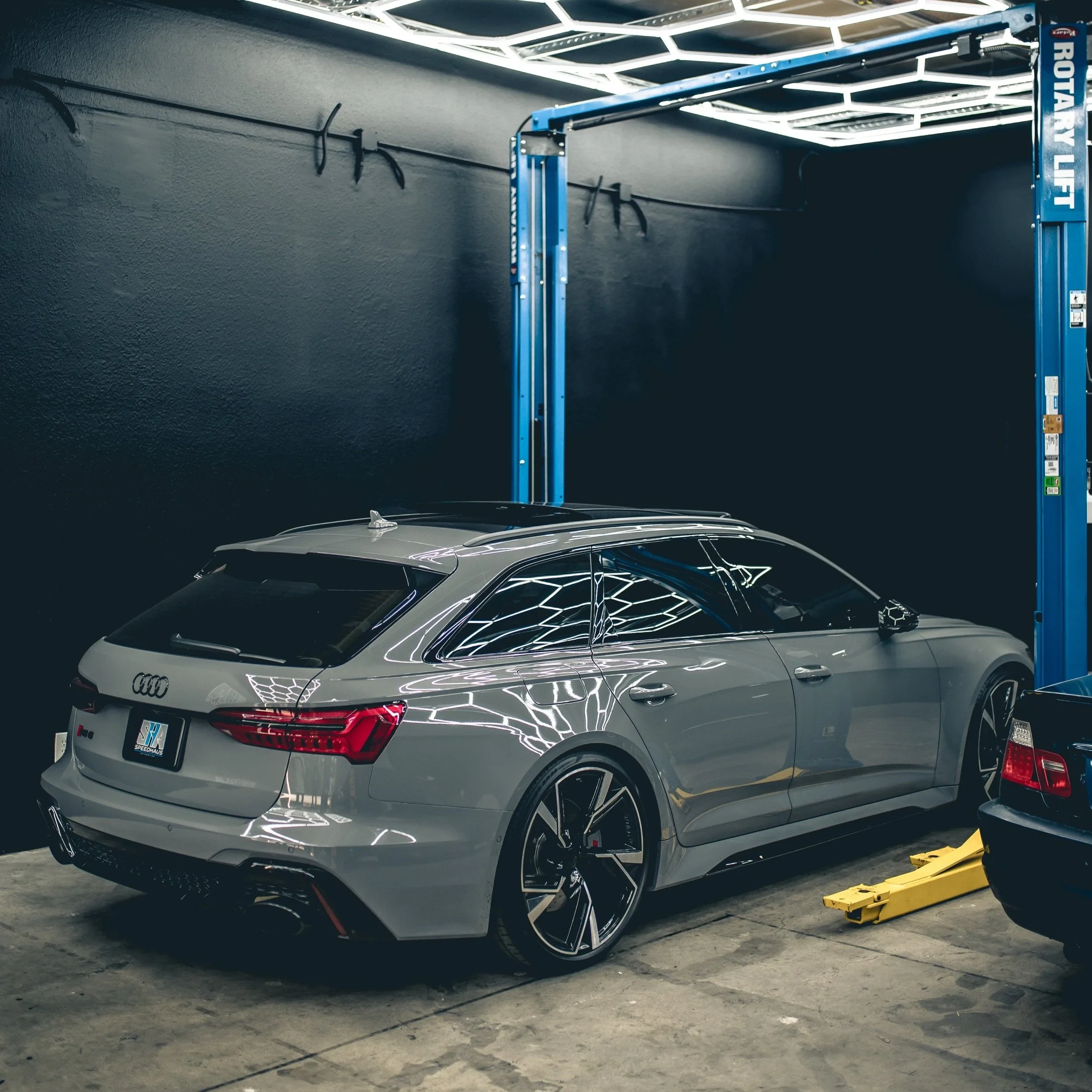Audi RS6 in the Speedhaus Automotive workshop