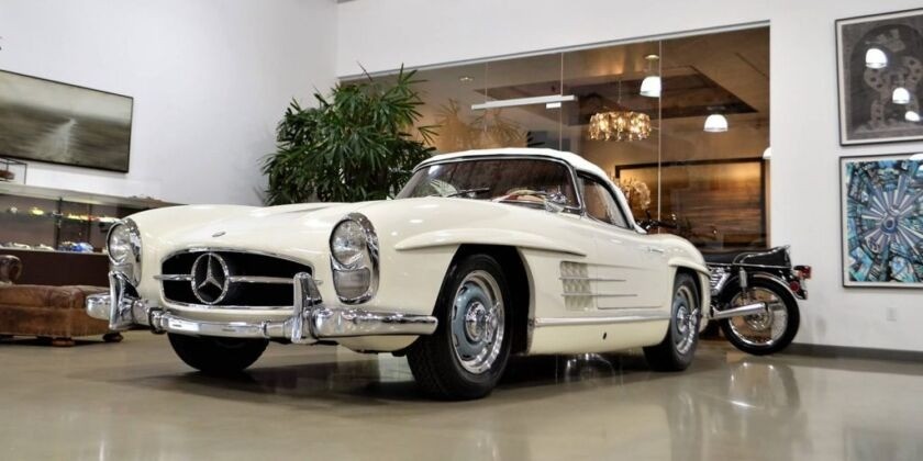 Classic Mercedes in Doctor Detail showroom