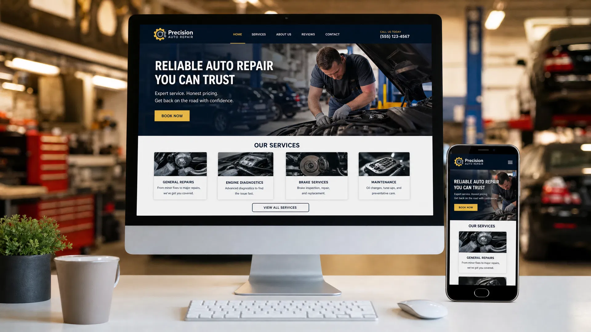 Auto Repair Website Design: Turn Your Auto Shop Site Into a 24/7 Service Advisor